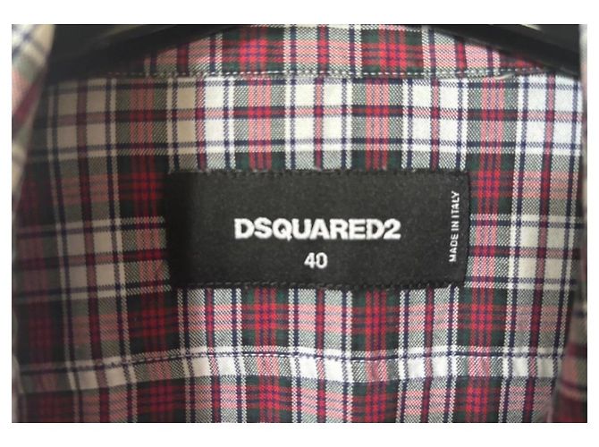 Set con camicia a quadri e gonna bianca Dsquared2 Bianco Rosso Blu Verde - vista 3