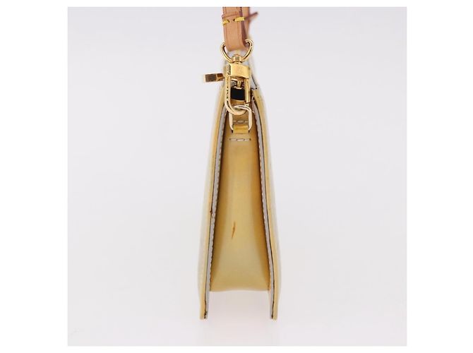 Pochette Louis Vuitton Lexington in pelle vernice Marrone - vista 4