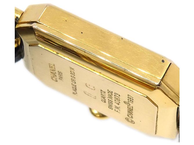 Chanel Premiere Rock Quartz Metal Banhado e Couro 20 - vista 3