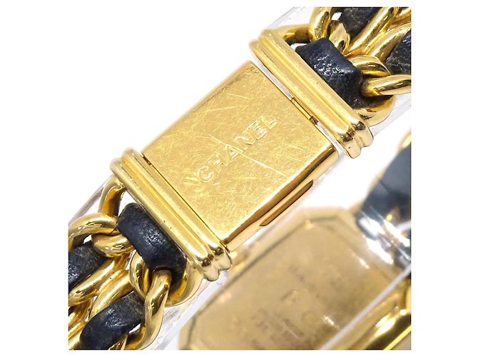 Chanel Premiere Rock Quartz Metal Banhado e Couro 20 - vista 5