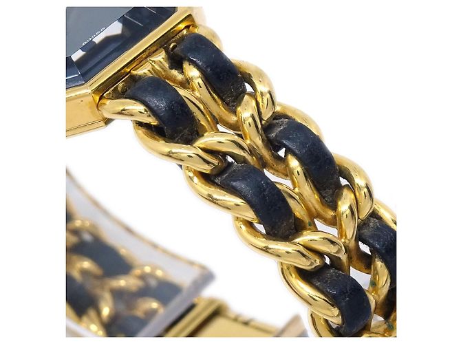 Chanel Premiere Rock Quartz Metal Banhado e Couro 20 - vista 6