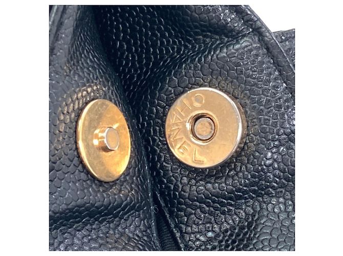 Borsa Tote Chanel Coco Mark con finiture dorate Nero - vista 14