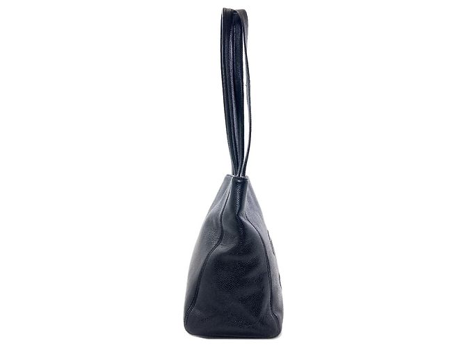 Borsa Tote Chanel Coco Mark con finiture dorate Nero - vista 3