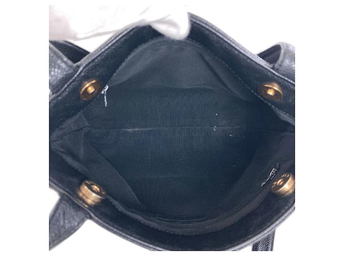 Borsa Tote Chanel Coco Mark con finiture dorate Nero - vista 5