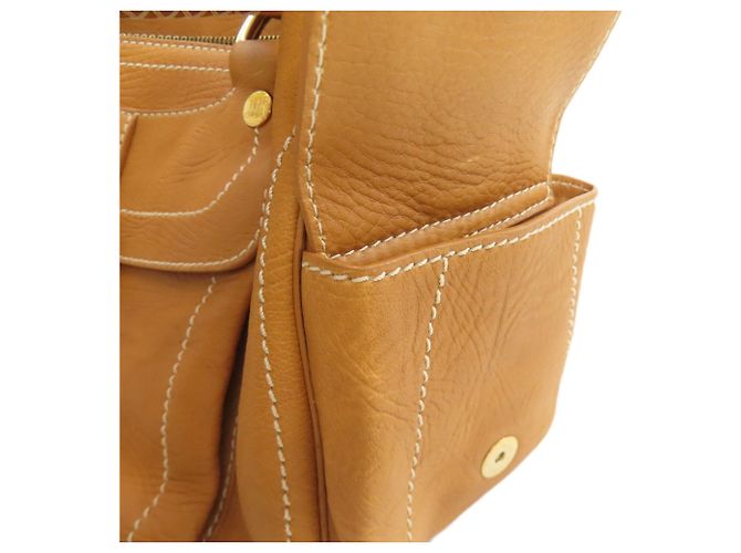 Céline Borsa Celine Boogie Bag in pelle Cammello - vista 10