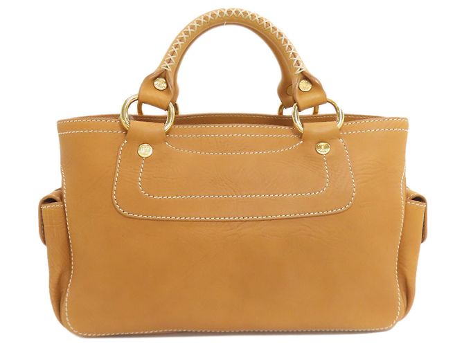 Céline Borsa Celine Boogie Bag in pelle Cammello - vista 2