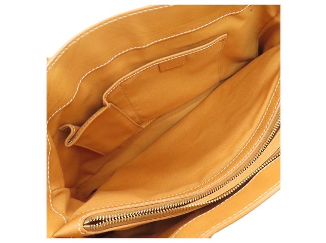 Céline Borsa Celine Boogie Bag in pelle Cammello - vista 5