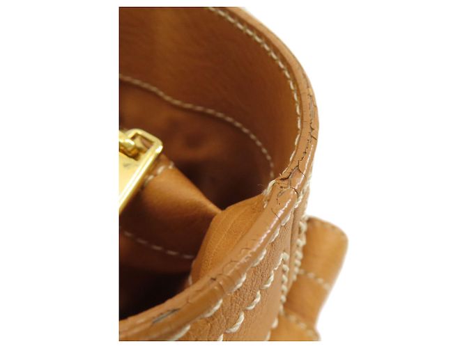 Céline Borsa Celine Boogie Bag in pelle Cammello - vista 9