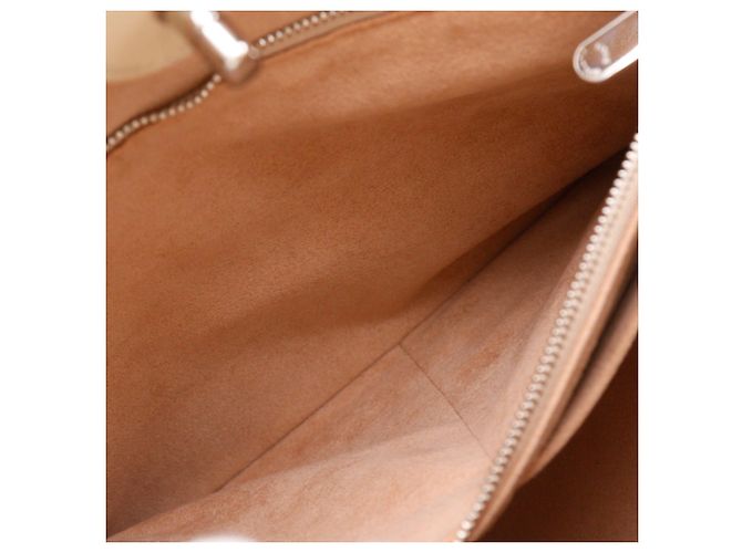 Borsa Tote Louis Vuitton Lockme Nero Beige - vista 7