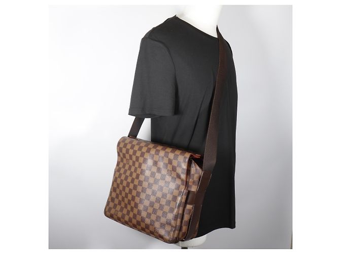 Borsa a Spalla Louis Vuitton Naviglio Marrone - vista 16