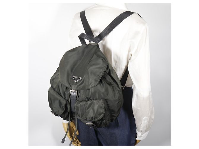 Prada Khaki Nylon Backpack - view 15