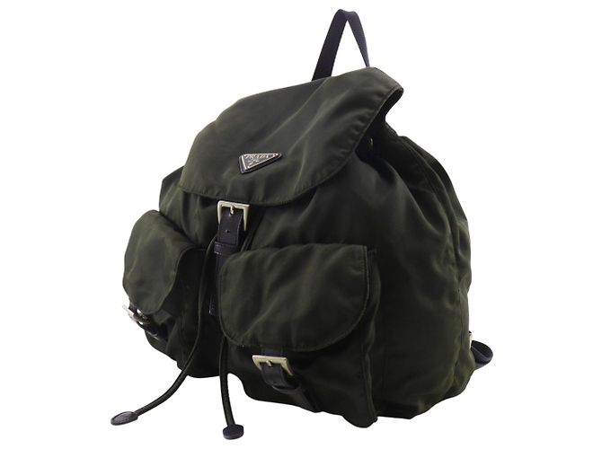 Prada Khaki Nylon Backpack - view 2