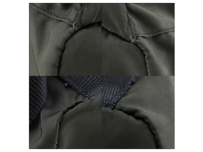 Prada Khaki Nylon Backpack - view 4