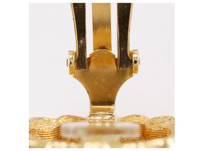 Orecchini a clip placcati in oro Christian Dior - vista 11