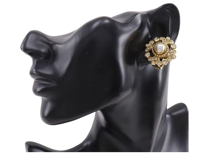 Orecchini a clip placcati in oro Christian Dior - vista 2