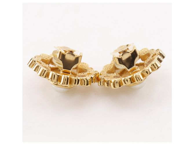 Orecchini a clip placcati in oro Christian Dior - vista 5