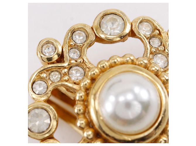 Orecchini a clip placcati in oro Christian Dior - vista 6