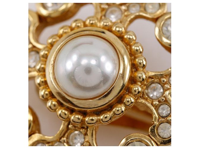 Orecchini a clip placcati in oro Christian Dior - vista 8