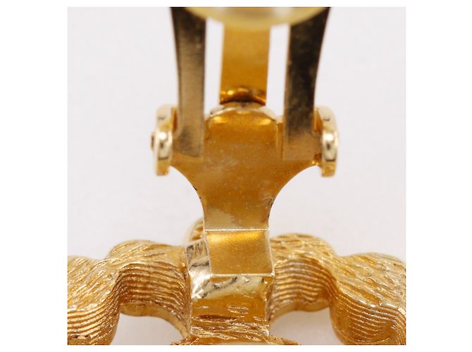 Orecchini a clip placcati in oro Christian Dior - vista 9