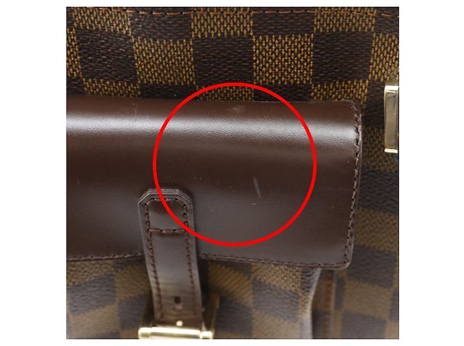 Borsa Tote Louis Vuitton Manosque PM Marrone - vista 15