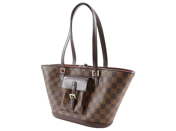 Borsa Tote Louis Vuitton Manosque PM Marrone - vista 2