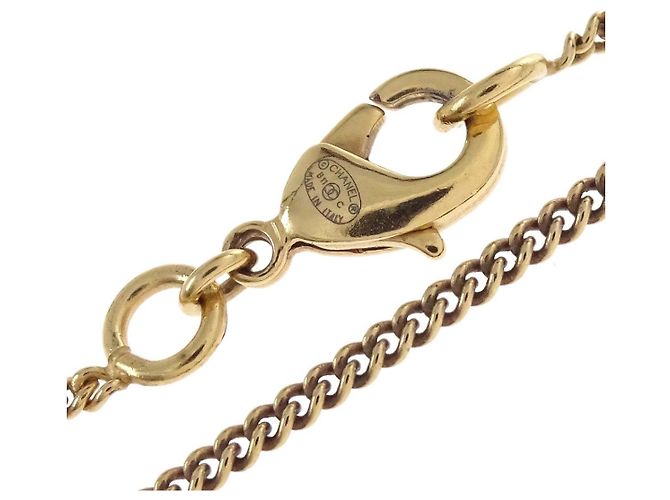 Pendente Chanel Vintage CC in metallo placcato D'oro - vista 5