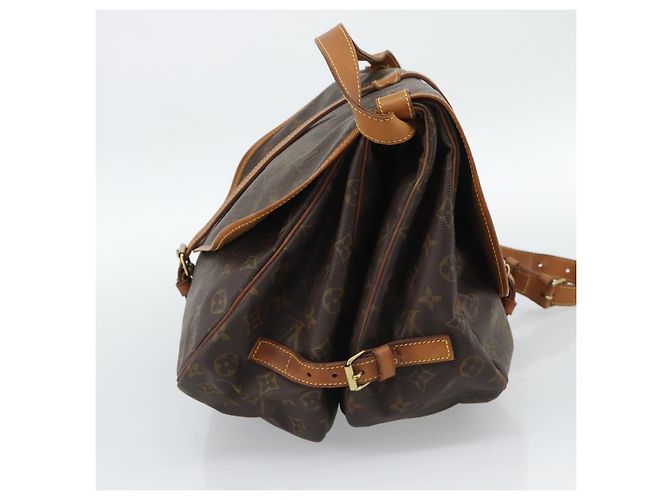Louis Vuitton Saumur Canvas 35 Marrone - vista 3