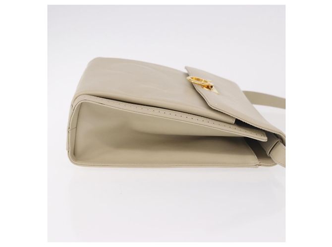 Salvatore Ferragamo Gancini in pelle Beige - vista 3