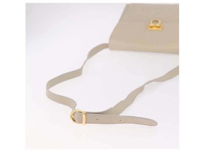 Salvatore Ferragamo Gancini in pelle Beige - vista 7