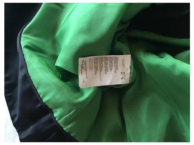 Miu Miu Trägerloses Kleid aus grünem Satin - Ansicht 11