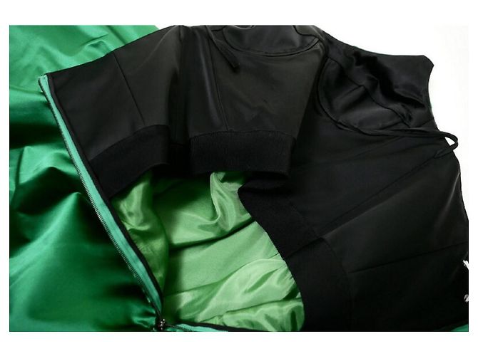 Miu Miu Trägerloses Kleid aus grünem Satin - Ansicht 4