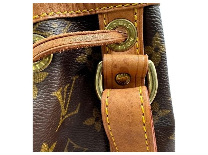 Borsa a Spalla Louis Vuitton Monogram Noe M42224 Marrone - vista 11