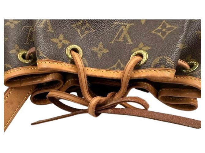 Borsa a Spalla Louis Vuitton Monogram Noe M42224 Marrone - vista 7
