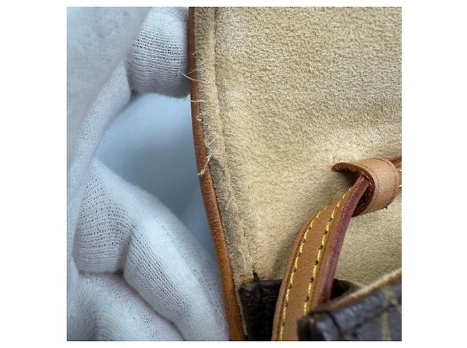 Borsa a Spalla Louis Vuitton Monogram Pochette Twin PM M51854 Marrone - vista 10