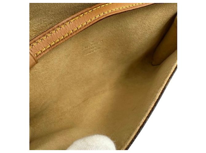 Borsa a Spalla Louis Vuitton Monogram Pochette Twin PM M51854 Marrone - vista 8