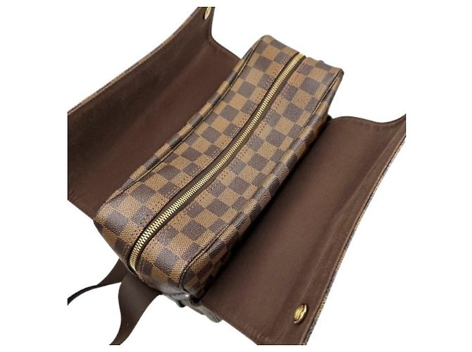 Borsa a tracolla Louis Vuitton Naviglio Damier Marrone - vista 10