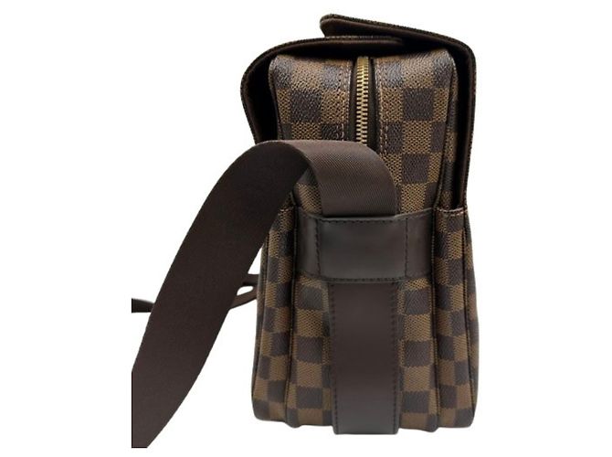 Borsa a tracolla Louis Vuitton Naviglio Damier Marrone - vista 4