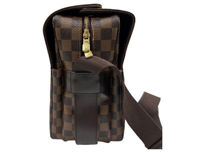 Borsa a tracolla Louis Vuitton Naviglio Damier Marrone - vista 5