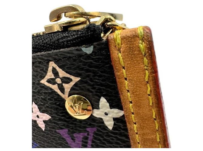 Louis Vuitton Pochette Clé Noir Monedero Negro - vista 11