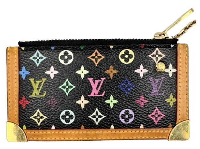Louis Vuitton Pochette Clé Noir Monedero Negro - vista 2