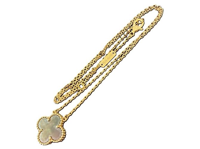 Collana Alhambra Pearl Van Cleef & Arpels D'oro - vista 9
