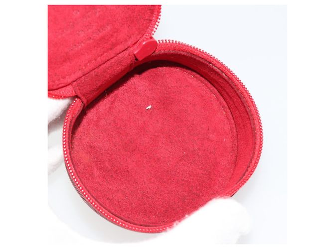 Louis Vuitton Astuccio Gioielli in pelle Epi Rosso - vista 5