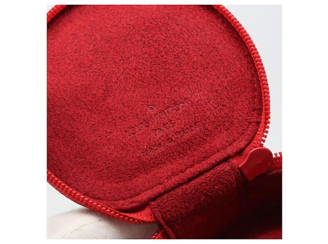 Louis Vuitton Astuccio Gioielli in pelle Epi Rosso - vista 6