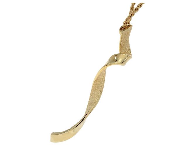 Collana con pendente Christian Dior Vintage in Metallo D'oro - vista 3
