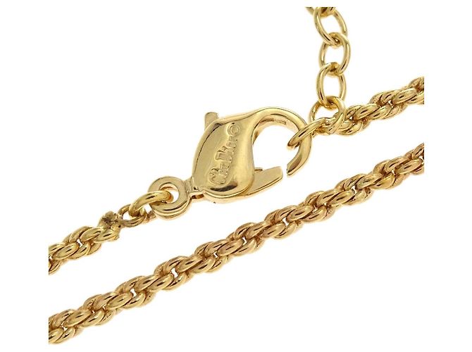Collana con pendente Christian Dior Vintage in Metallo D'oro - vista 4