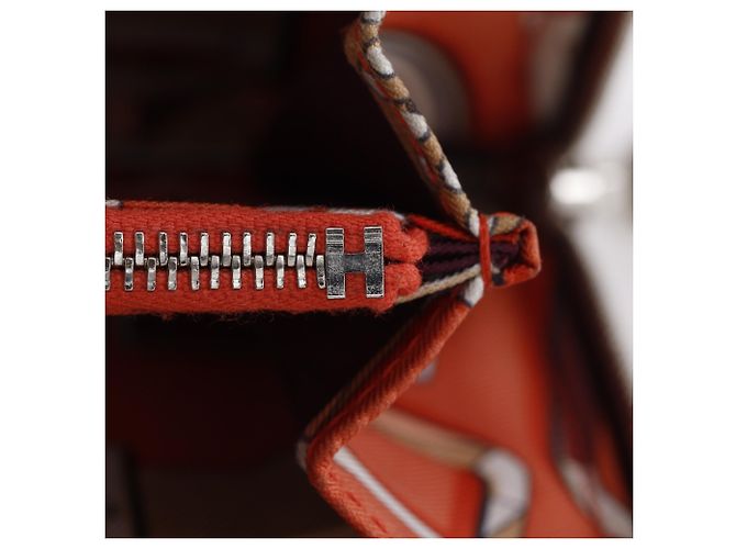 Hermès Cartera larga Azap Hermes Roja Burdeos - vista 10