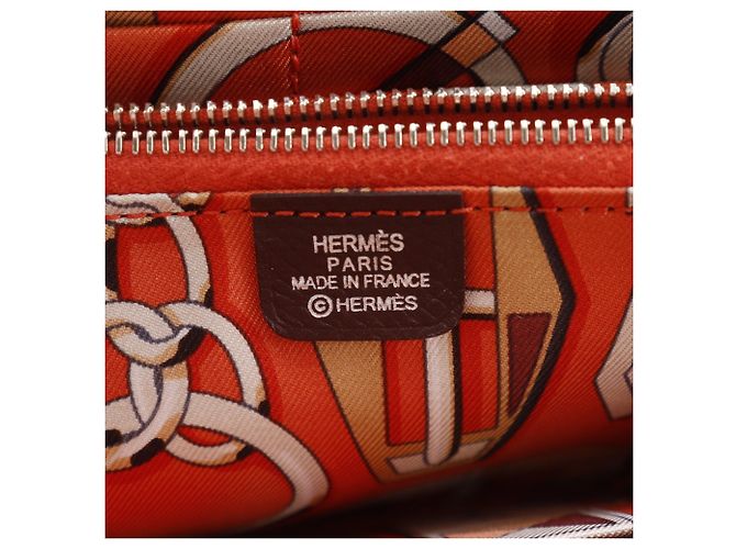 Hermès Cartera larga Azap Hermes Roja Burdeos - vista 16