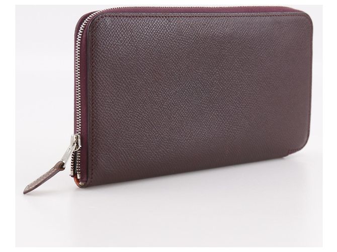 Hermès Cartera larga Azap Hermes Roja Burdeos - vista 3