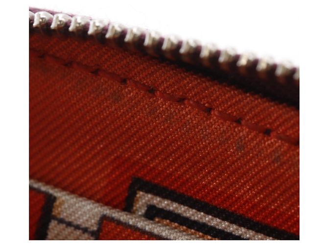 Hermès Cartera larga Azap Hermes Roja Burdeos - vista 7