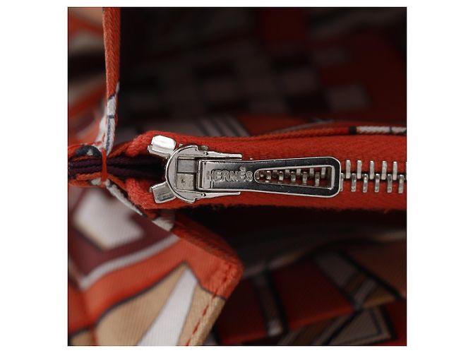 Hermès Cartera larga Azap Hermes Roja Burdeos - vista 9